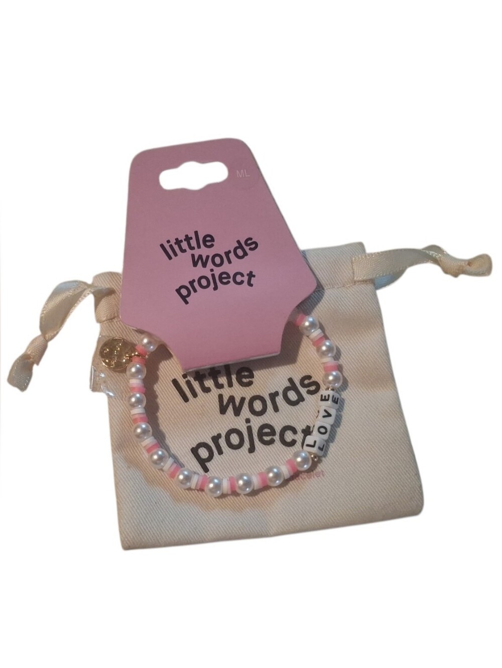 NWT Little Words Project Bracelet🩷🤍